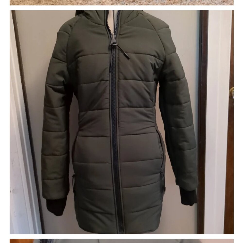 NWT - Norden Designer Reversible Jacket - XS - Black/Green Khaki - Vegan, Recycl